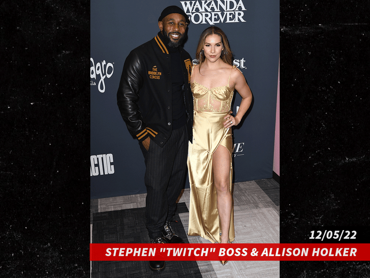 Stephen "tWitch" Boss (L) and Allison Holker