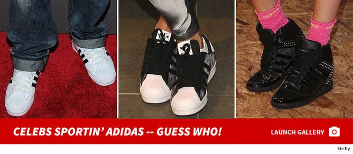 Celebs Sportin' Adidas -- Guess Who!!!