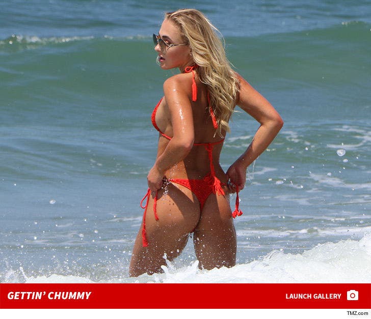 Katarina Zarutskie Gets Chummy in Red Bikini