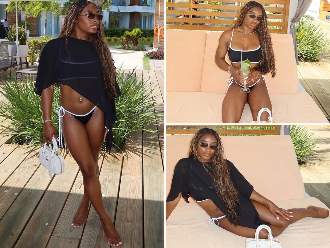 After Olympic champ Simone Biles' recent health scare, the 29-year-old took her good spirits -- and good looks -- to the gram with some sexy vacay hot shots ... you best Belize it!