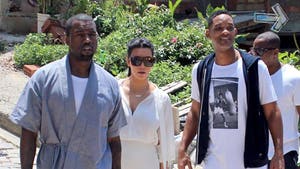 Kim Kardashian, Kanye West and Will Smith Together in Brazil
