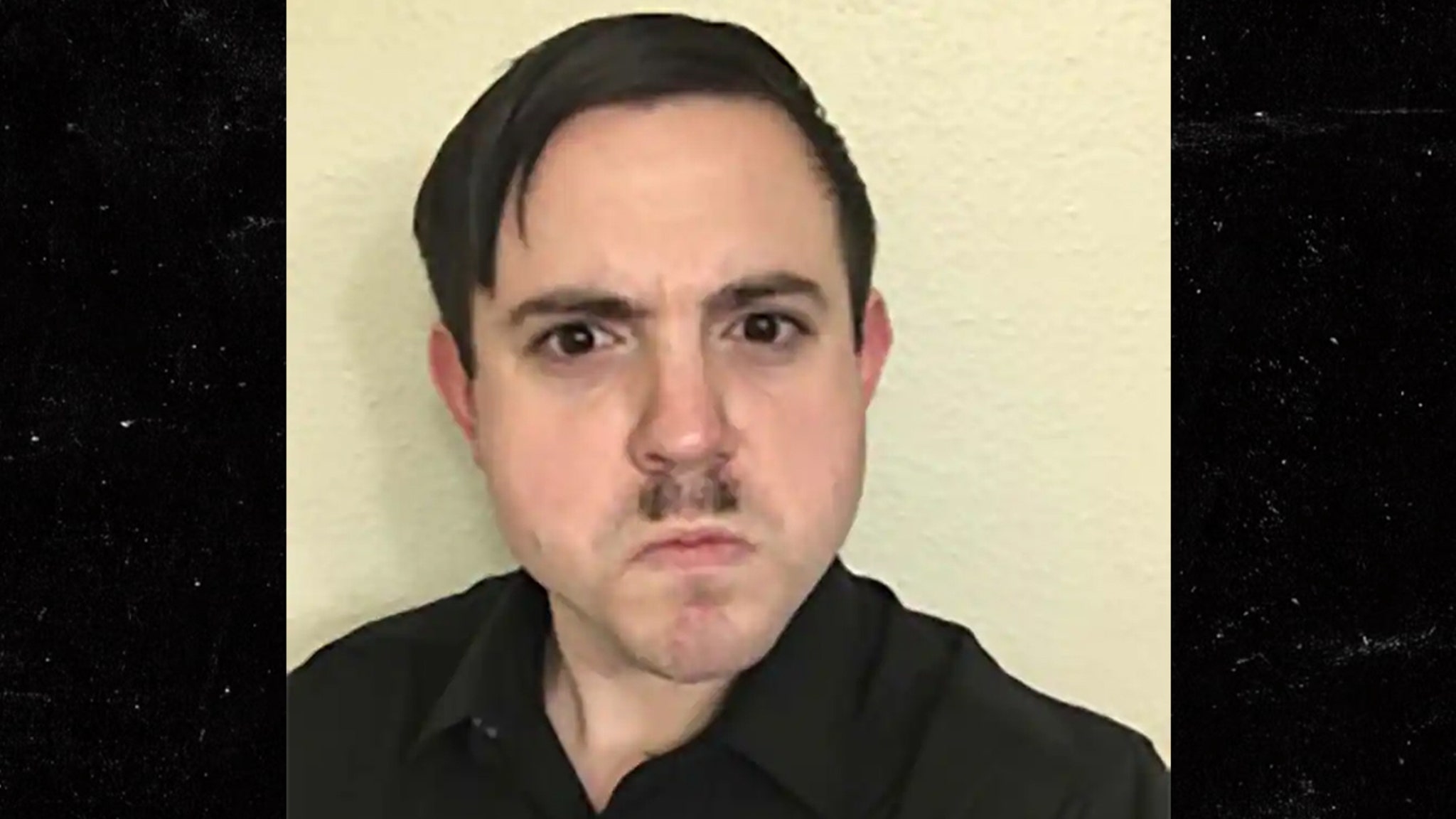 jew with hitler stache