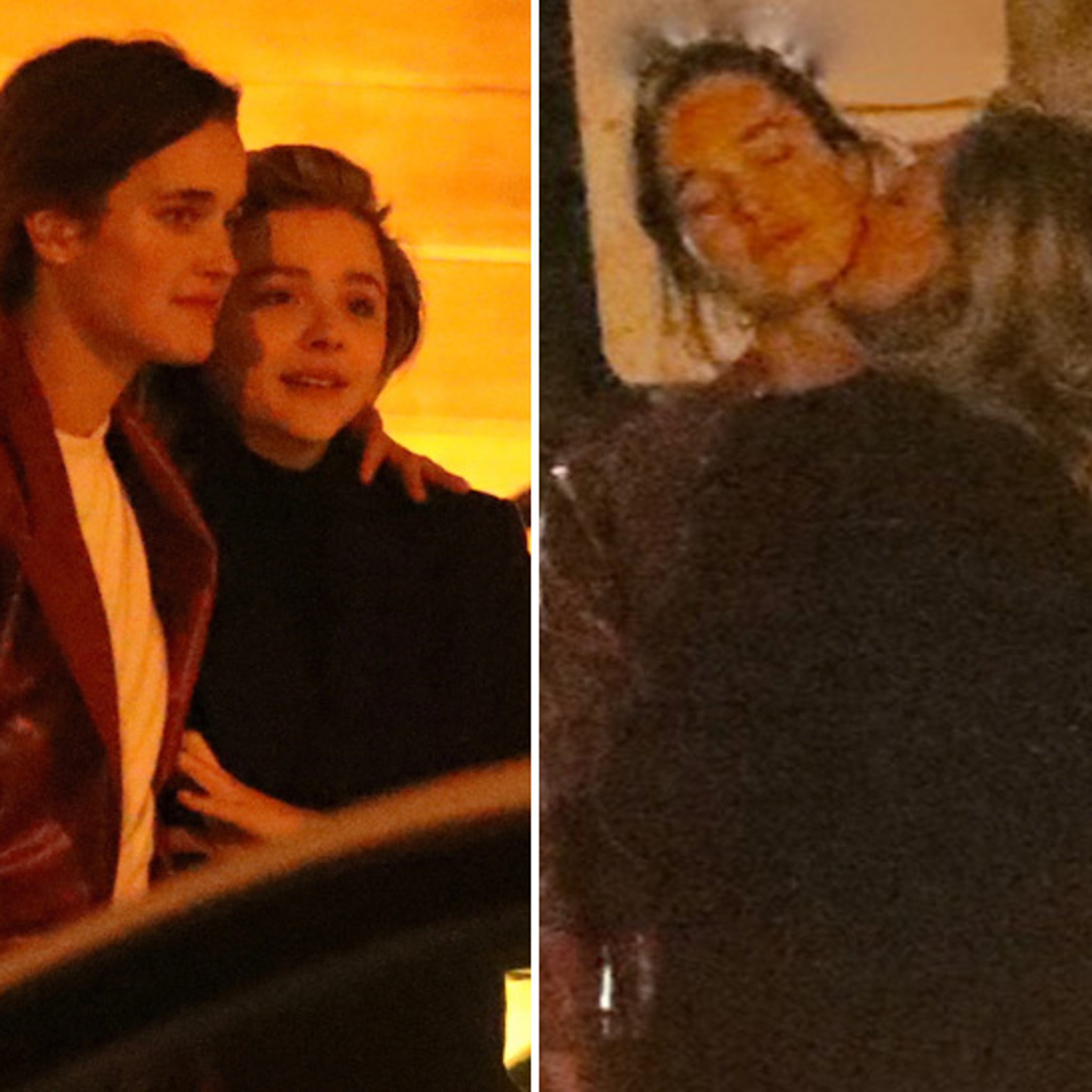 chloe grace moretz and kate harrison take selfies with fans at the