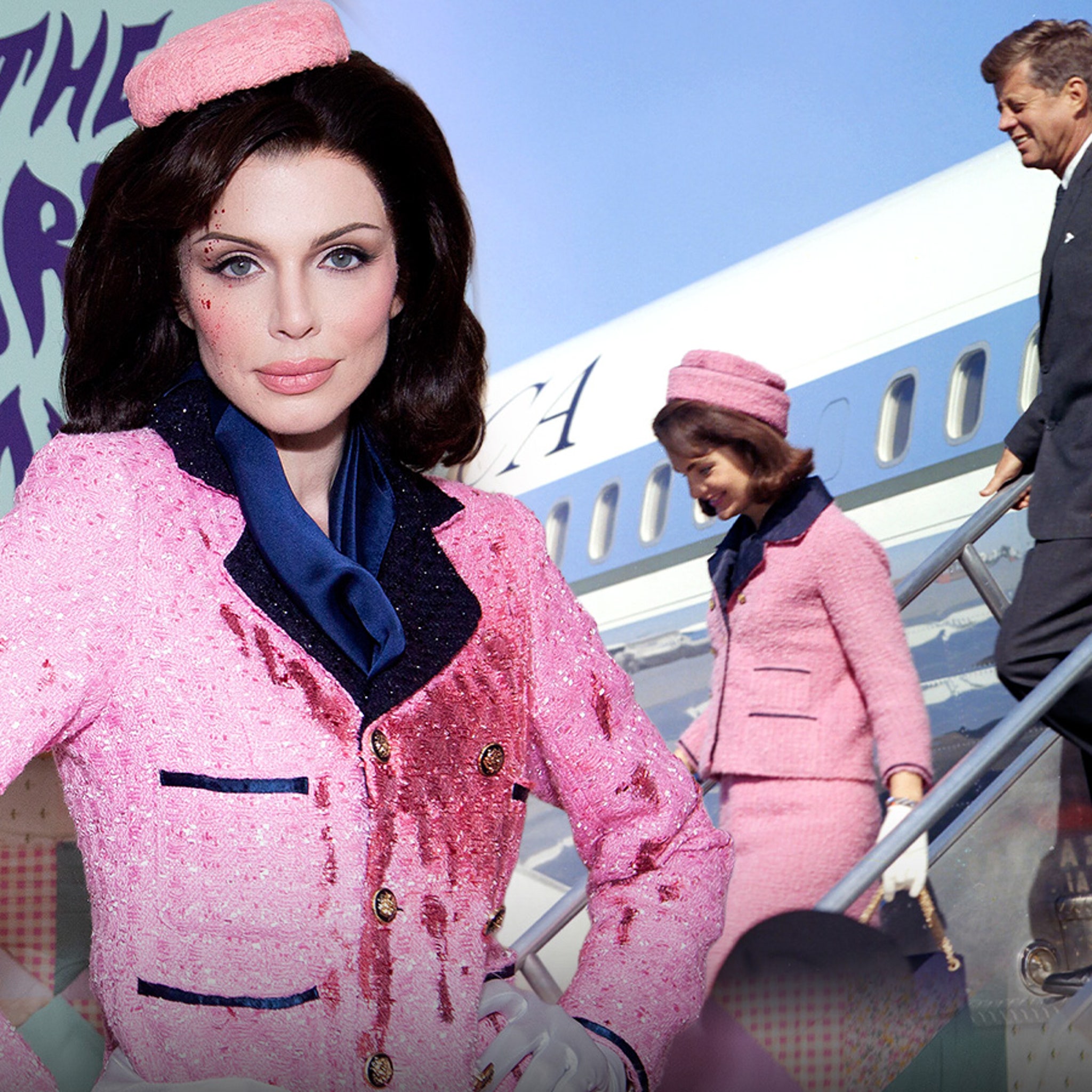 Julia Fox Dresses as Blood-Soaked Jackie Kennedy for Halloween Party