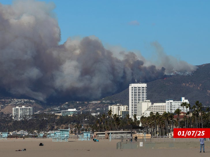 Incêndio na Pacific Palisade