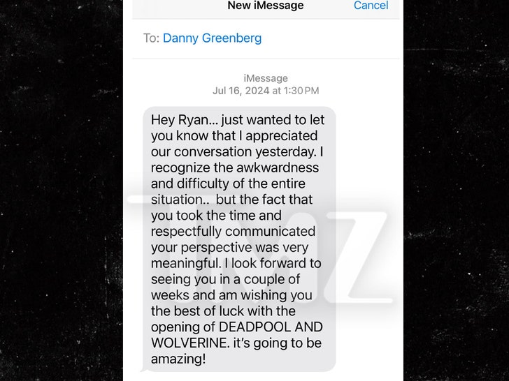 Testo di Ryan Reynolds