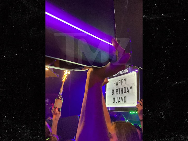 Quavo Has Birthday Party Glow Themed Bash