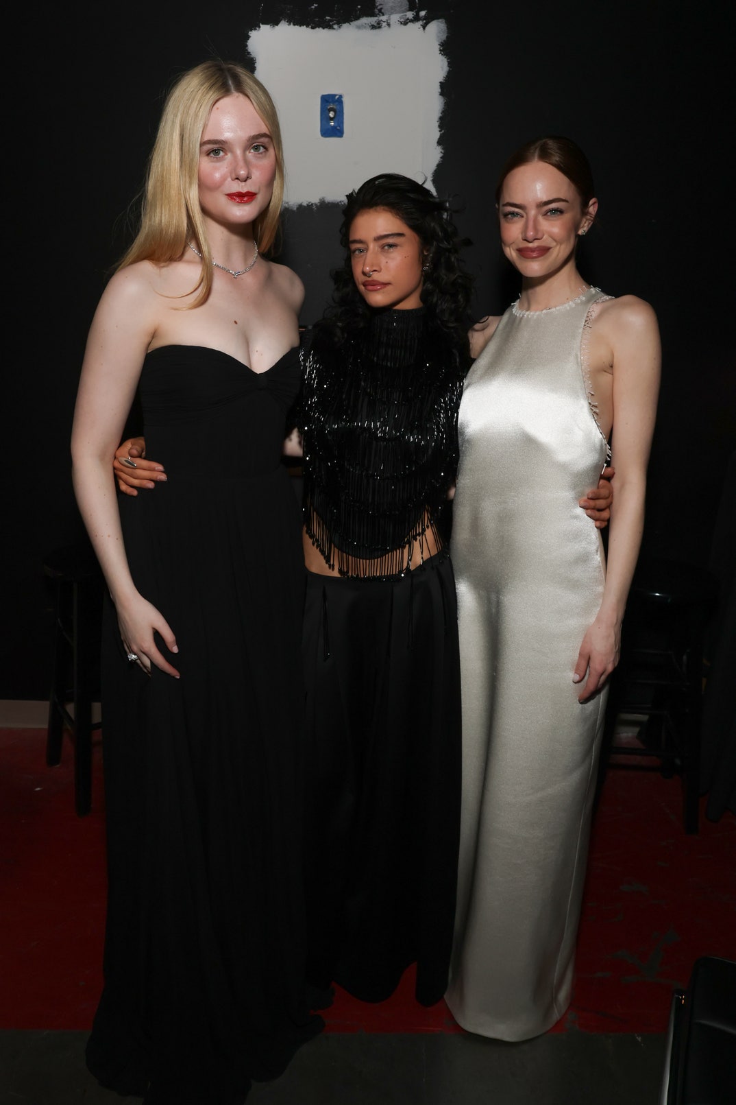 Elle Fanning, Odessa A'zion and Emma Stone