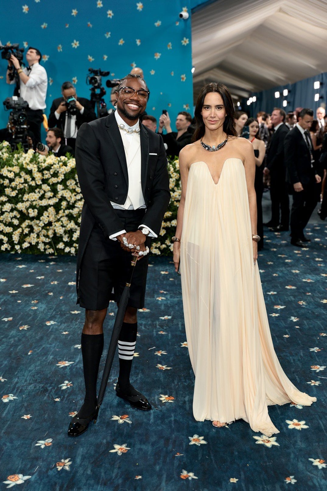 Noah Lyles and Ana Khouri