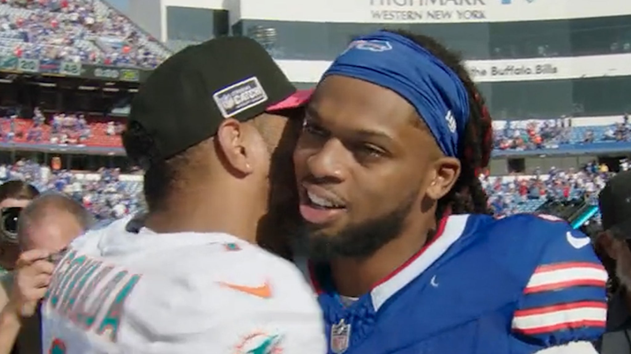 Damar Hamlin was showered with emotional signs of affection from the Bills  and all their fanbase