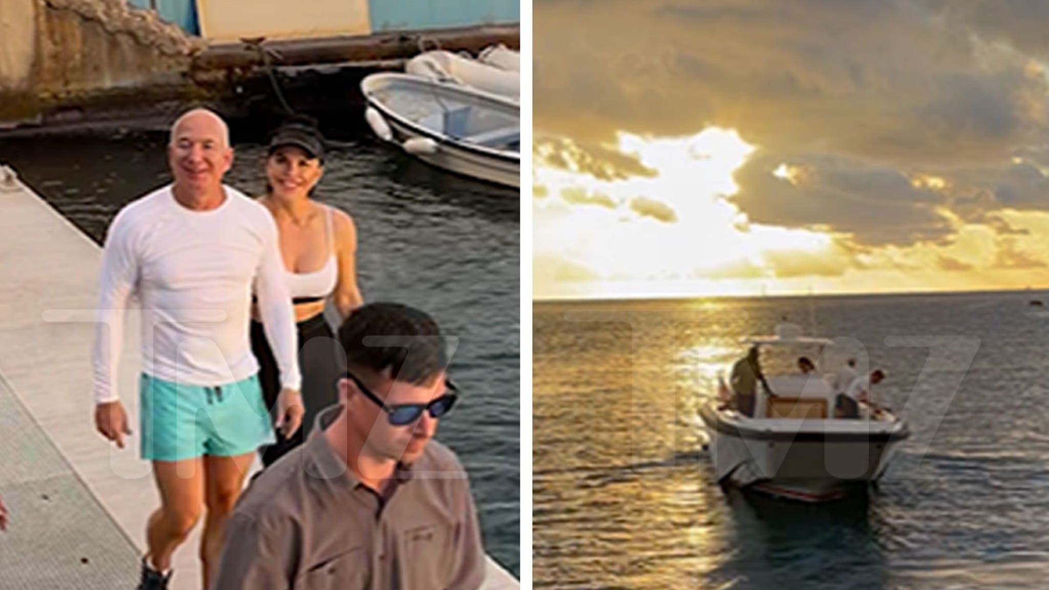 Jeff Bezos y Lauren Sanchez viajan a la isla en una escapada al Caribe