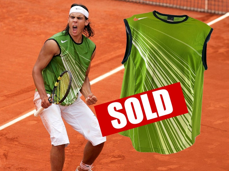 Rafael Nadal's '05 French Open Match Worn Shirt Sells For $113K At Auction