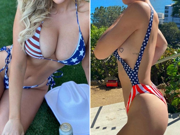 American Flag Swimsuits -- Guess Who!