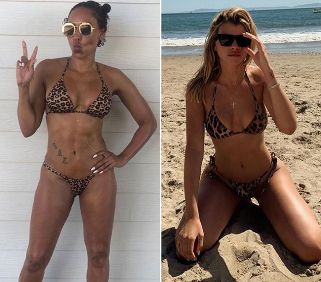 Mel B. (43) vs. Sofia Richie (20) -- Leopard Ladies Edition