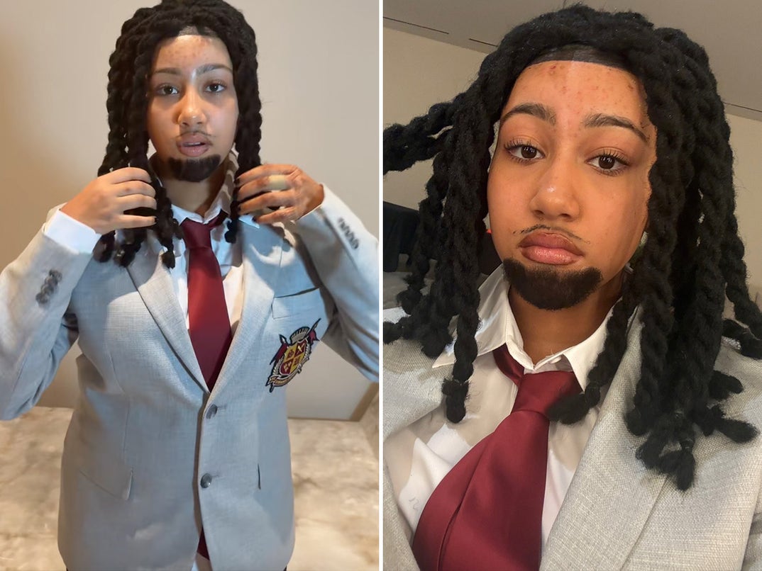 North West had no hesitation diving into the Halloween spirit ... she dressed up as one of Gen Z's most popular content creators, Kai Cenat. Goin' all in, the 12-year-old sported a fake goatee and facial hair, plus a dreadlock wig with the perfect lineup.