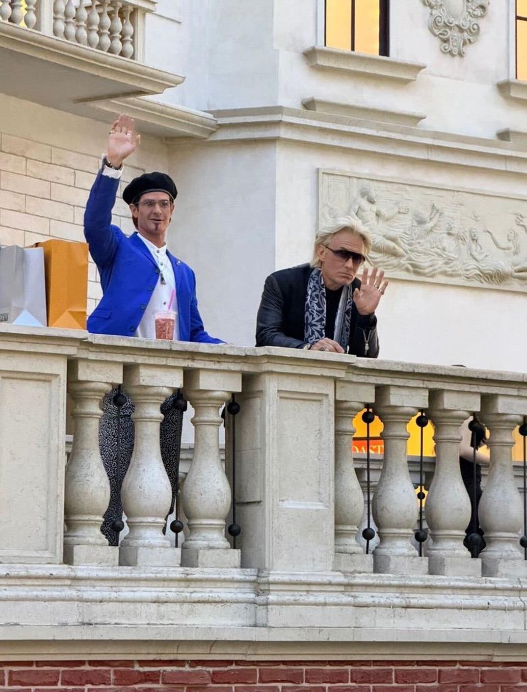 Andrew Garfield Jude Law On Set Of Wild Things 1