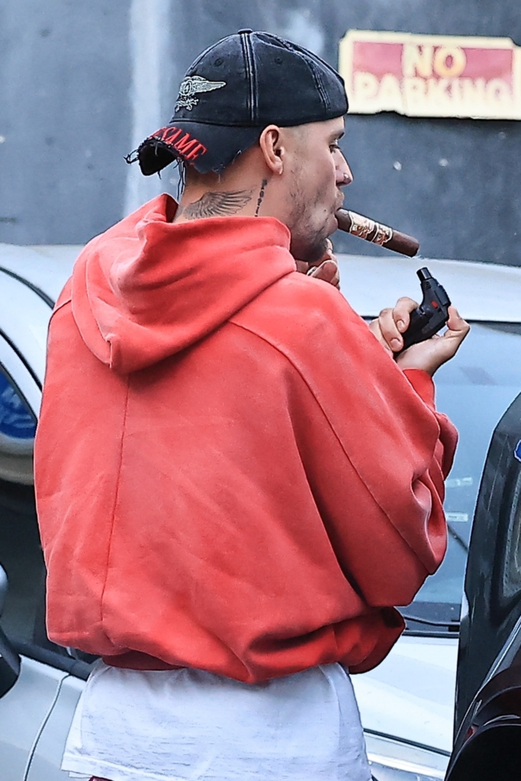 Justin Bieber Lights Up Cigar on Sushi Night With Wife Hailey Bieber 6