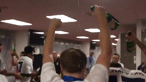Team USA's Champagne Locker Room Rager After Gold Cup Victory