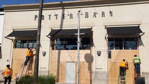 L.A. Pottery Barn Boards Up Its Windows, Fears of Break-Ins & Looting