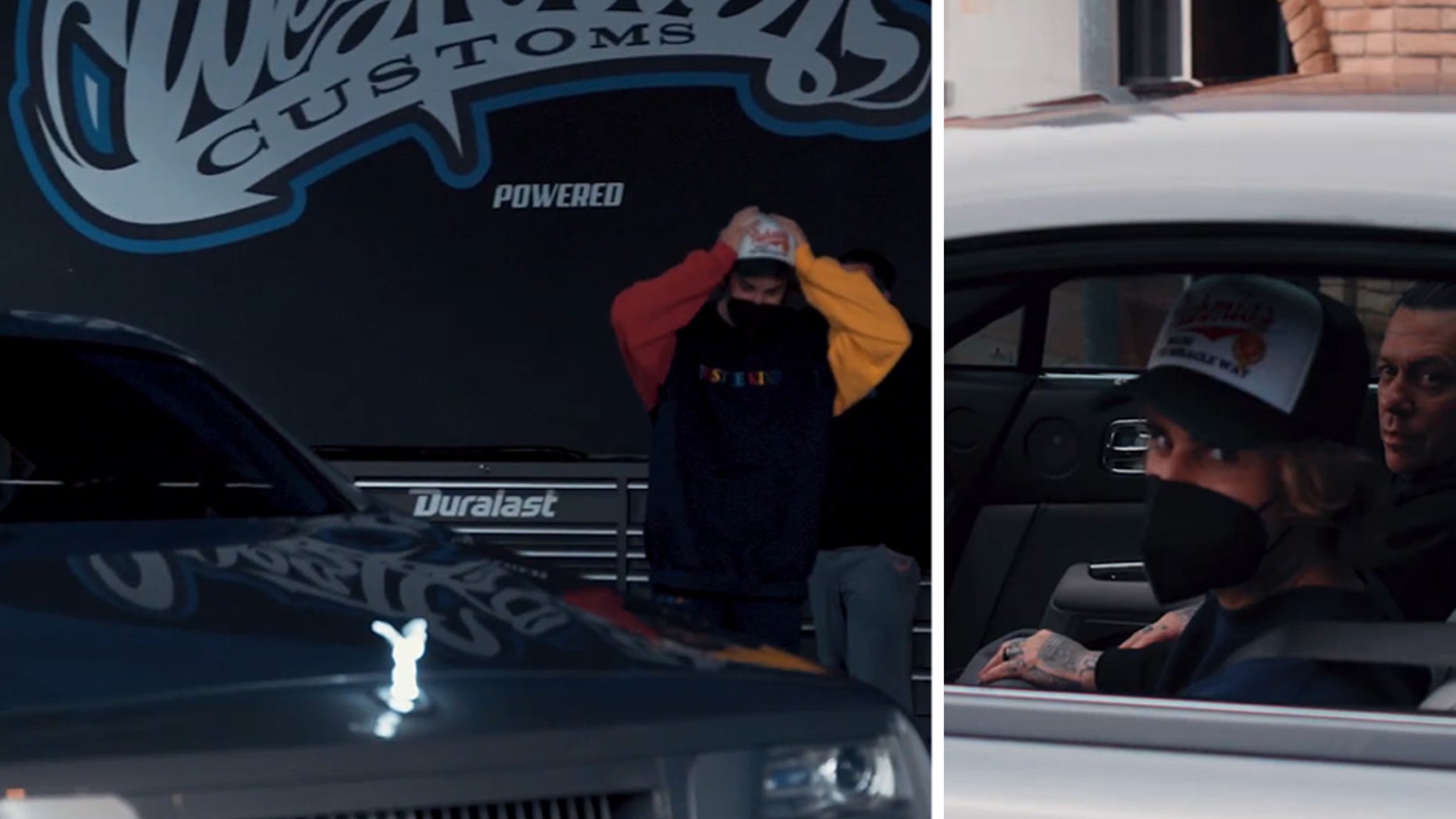 Justin Bieber cries when he sees a Customized Futuristic Rolls-Royce