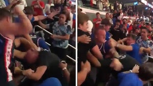 Clippers Fans Get In Huge Brawl In Stands After Loss, Beer Can Attack!
