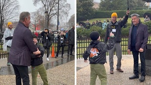 Sylvester Stallone Reenacts 'Rocky' Scene with Little Kid in Philly