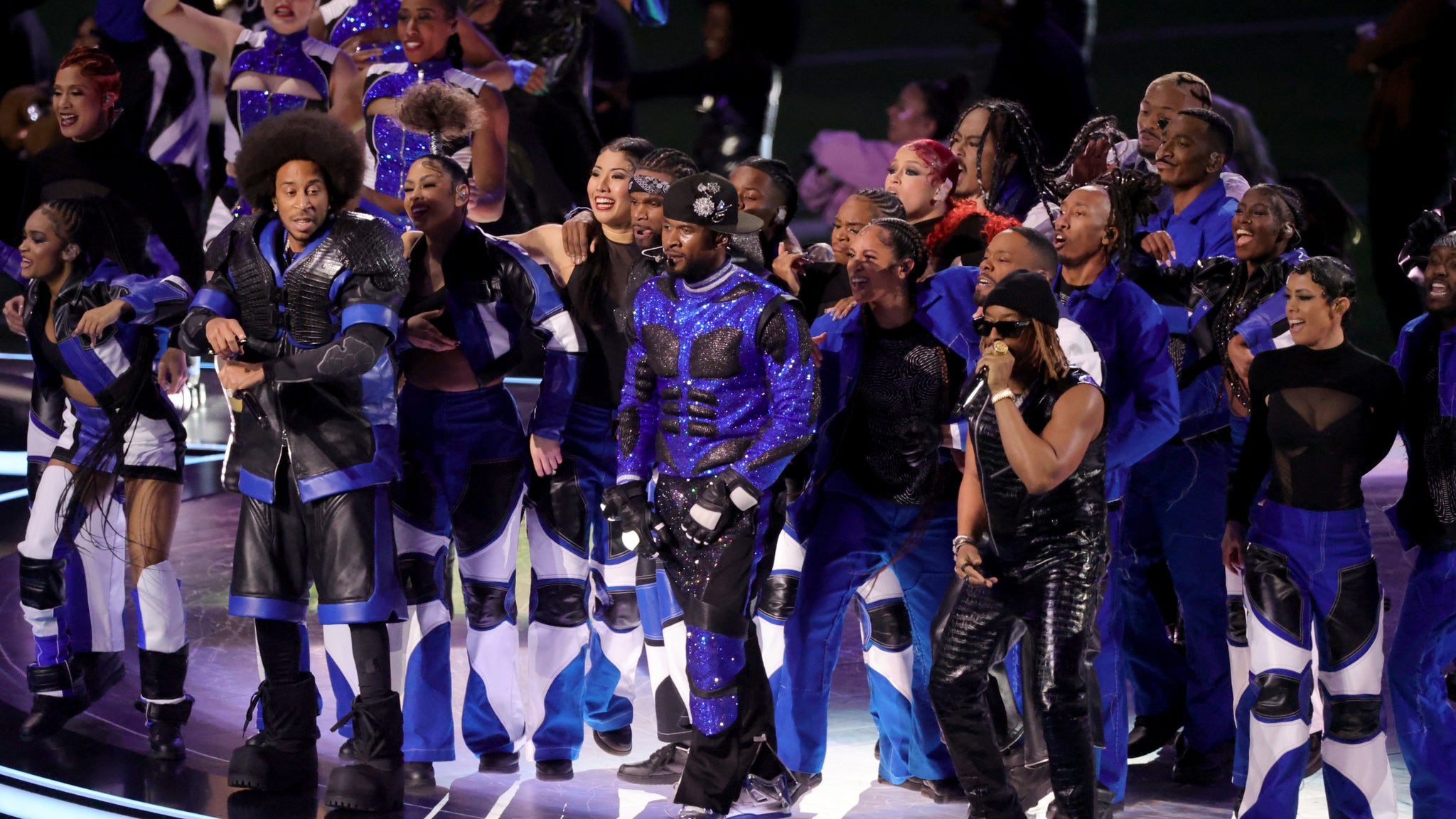 Usher Performs For Super Bowl Lviii Halftime Show