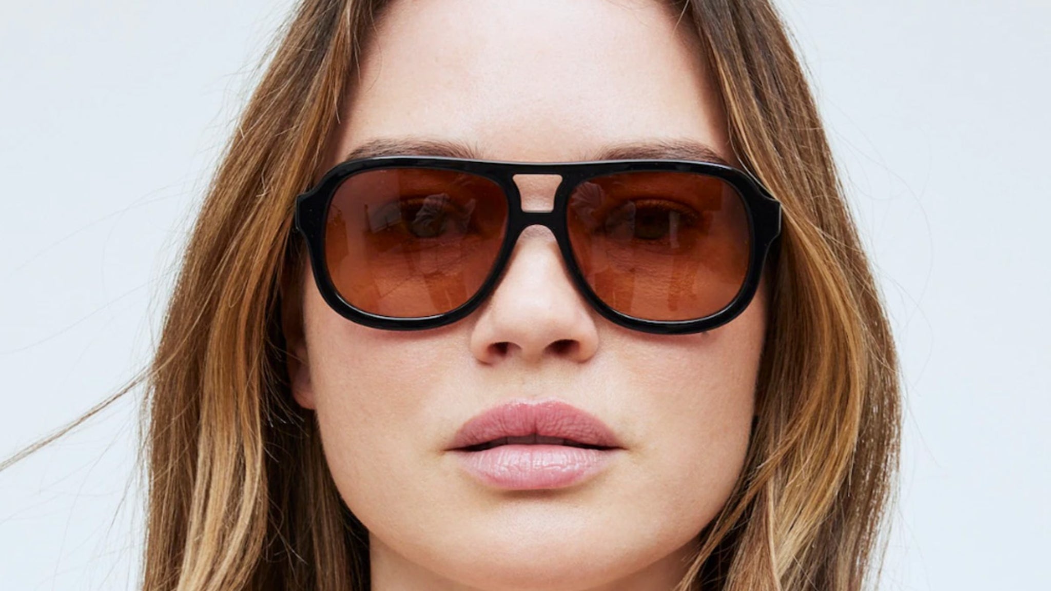 Madewell logaan aviator sunglasses cinnamon stick sunnies NWT Madewell Sunglasses to Fit Every Style main image 2