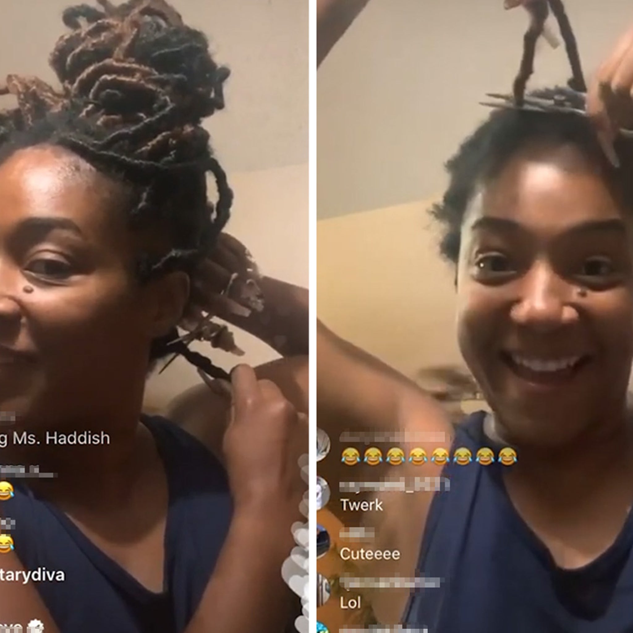 Tiffany Haddish Cuts Off All Her Hair In Quarantine