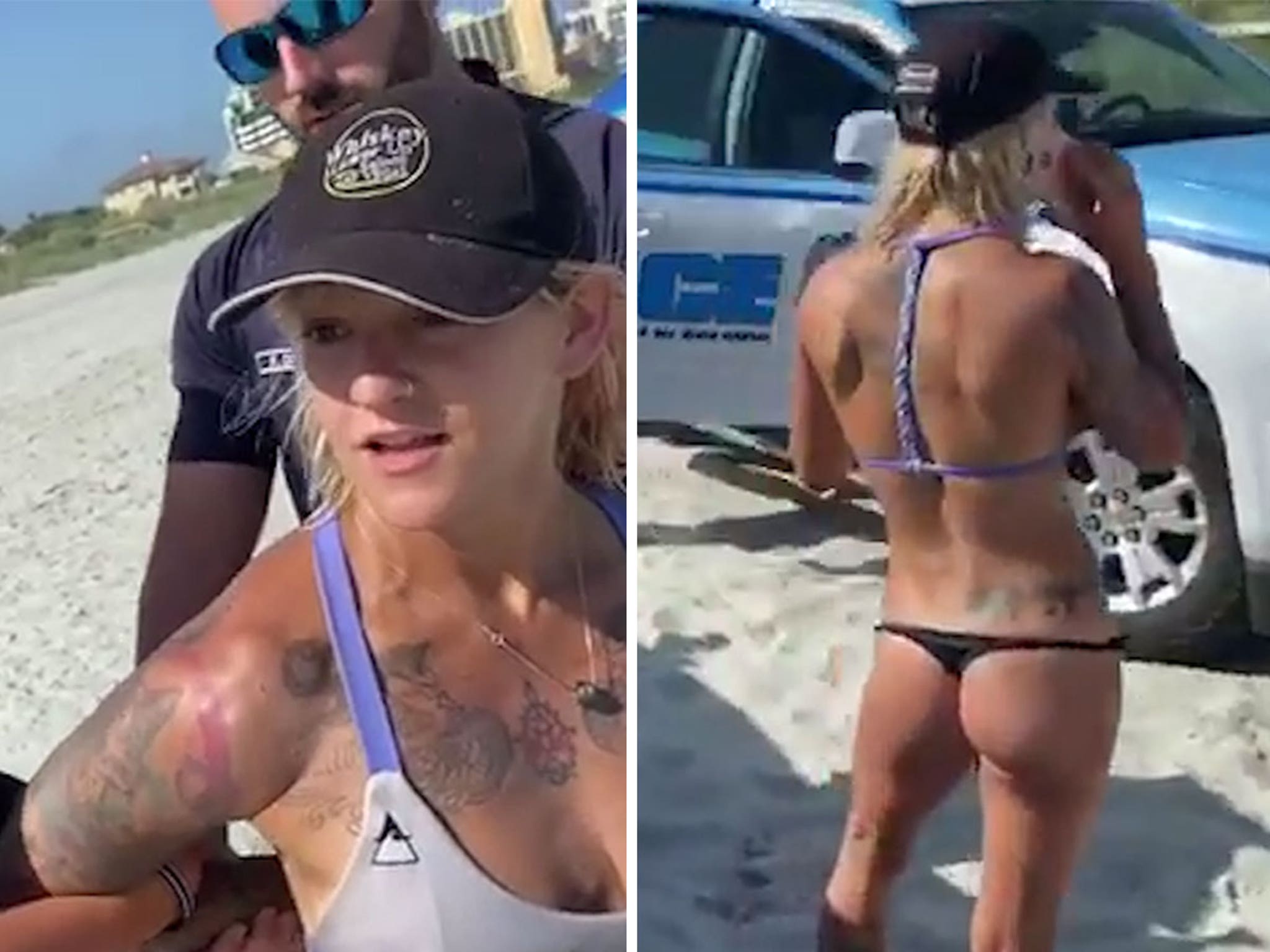 Acrobat Sam Panda Detained by Myrtle Beach Police for Wearing Thong Bikini