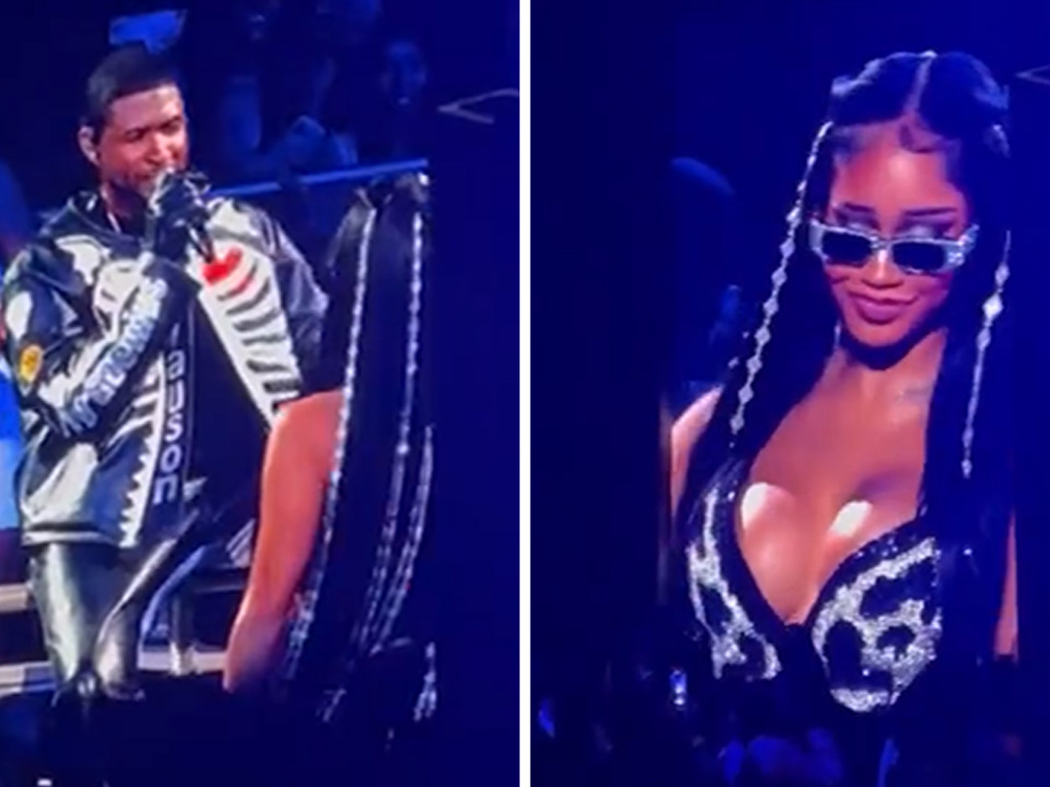 Usher Serenades Saweetie at Vegas Residency Show