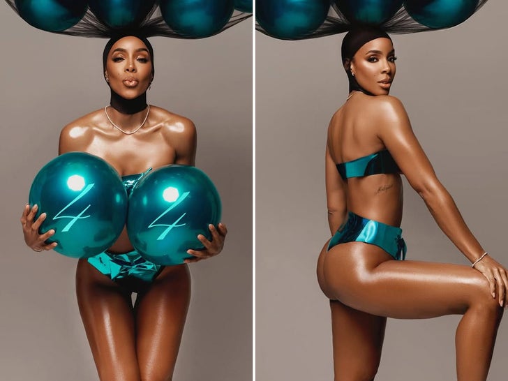 Kelly Rowland Posts Her Balloons For her 44th Birthday