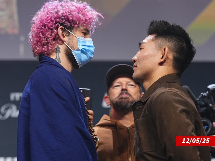 Sean O'Malley and Song Yadong of China face off 2 getty