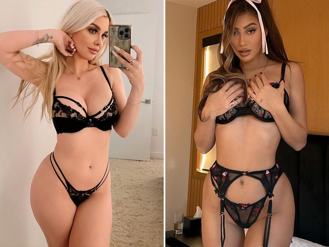Emily Sears vs. Francesca Farago -- Black Lingerie Ladies Edition