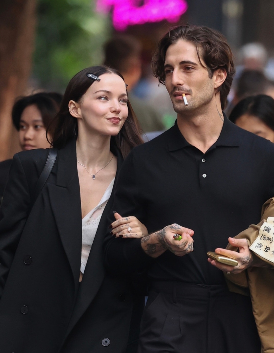 Dove Cameron and Maneskin Frontman Ring 9