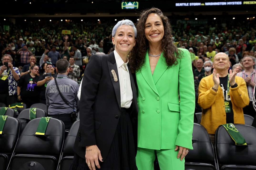 Megan Rapinoe and Sue Bird Happier Times 3
