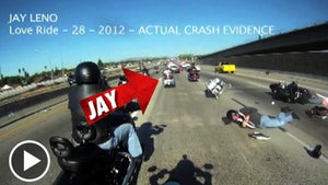 Jay Leno -- CRAZY Motorcycle Crash Footage Surfaces