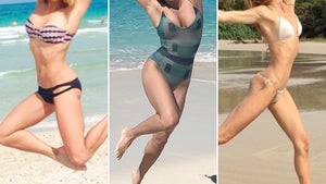 Leaping Beach Babes -- Guess Who!