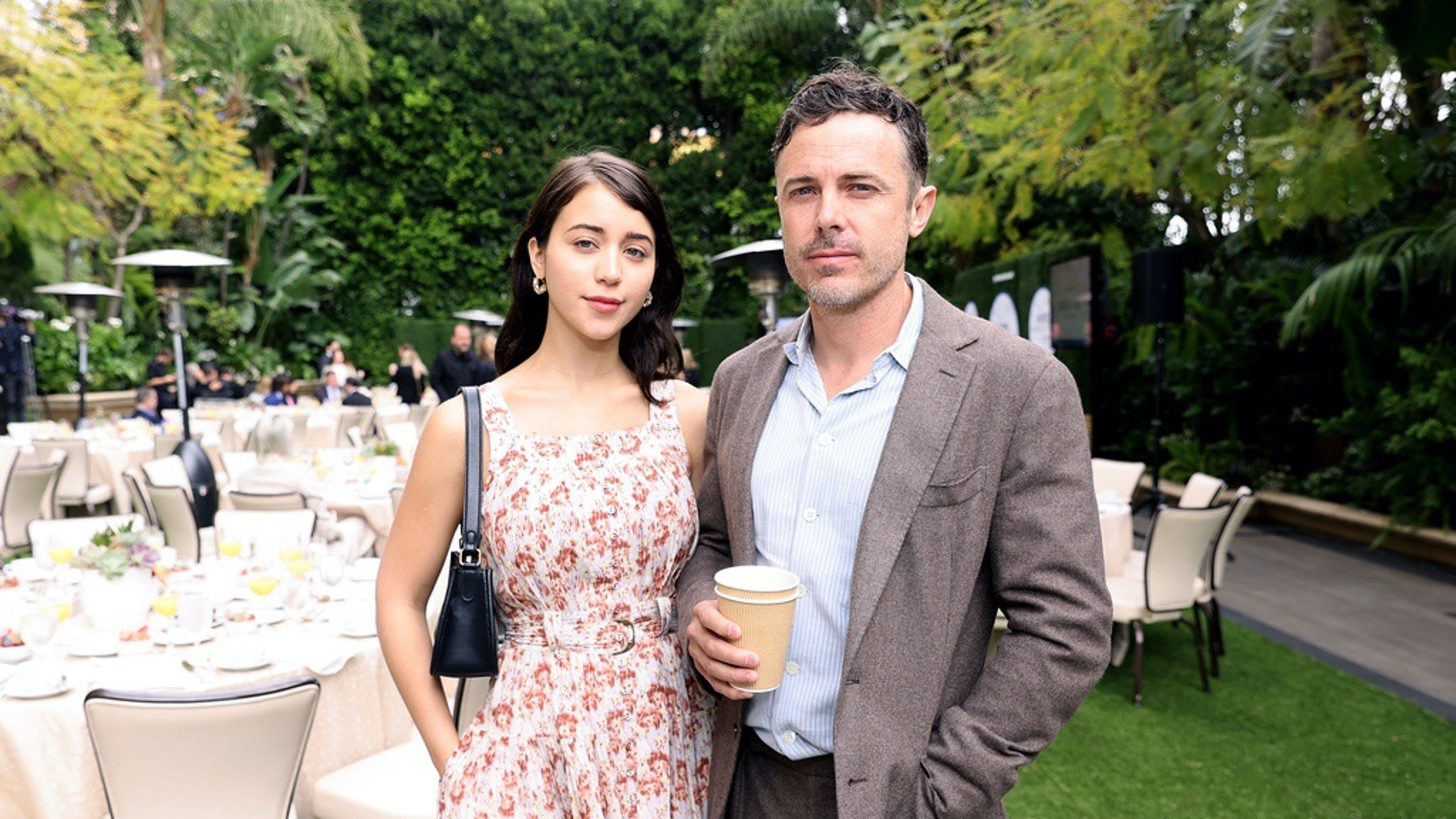 Casey Affleck, 46, pictured mid-PDA with Caylee Cowan, 23