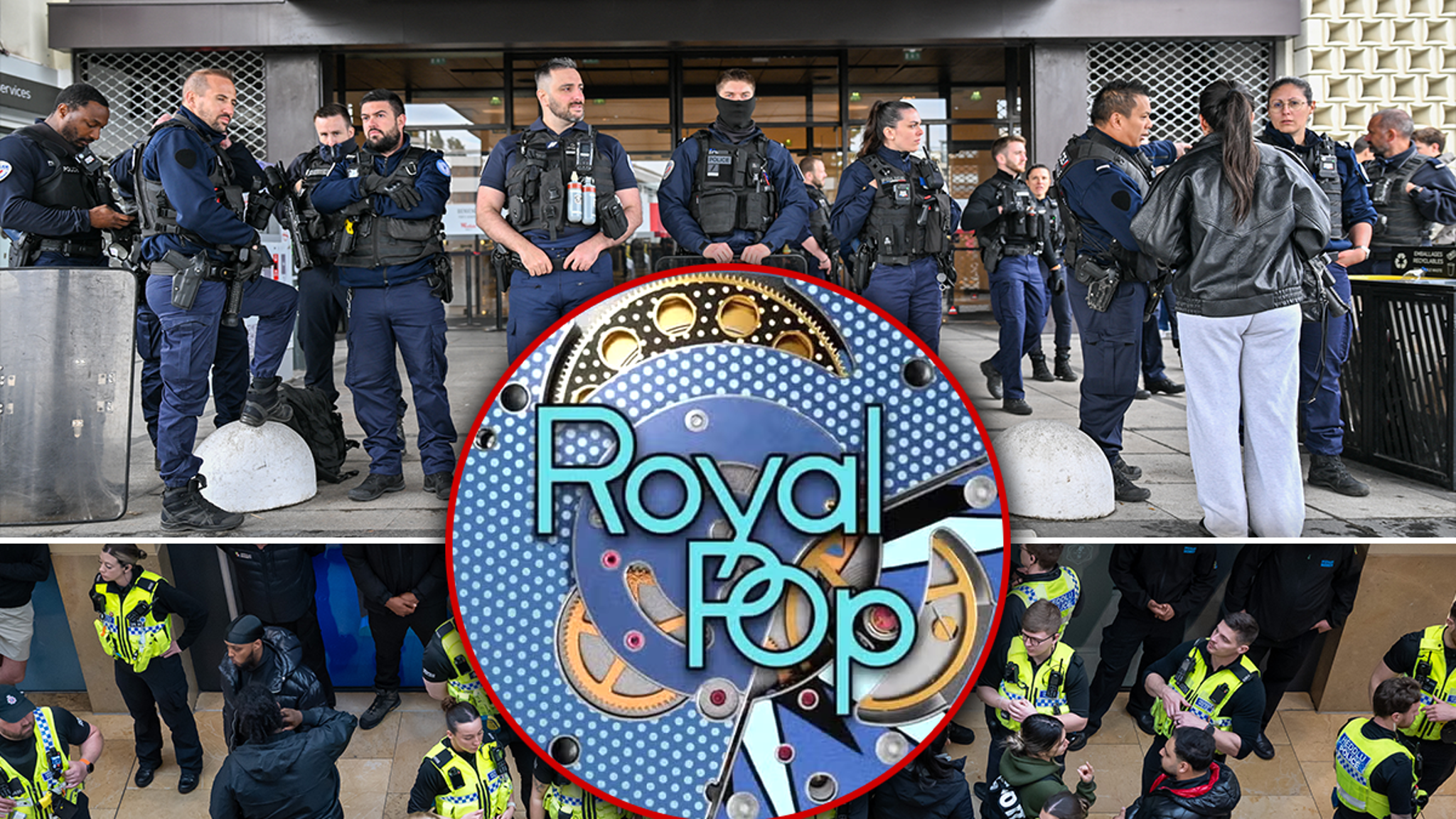 New Yorkse politie met pepperspray overladen winkelcentrummenigte over horloge-release