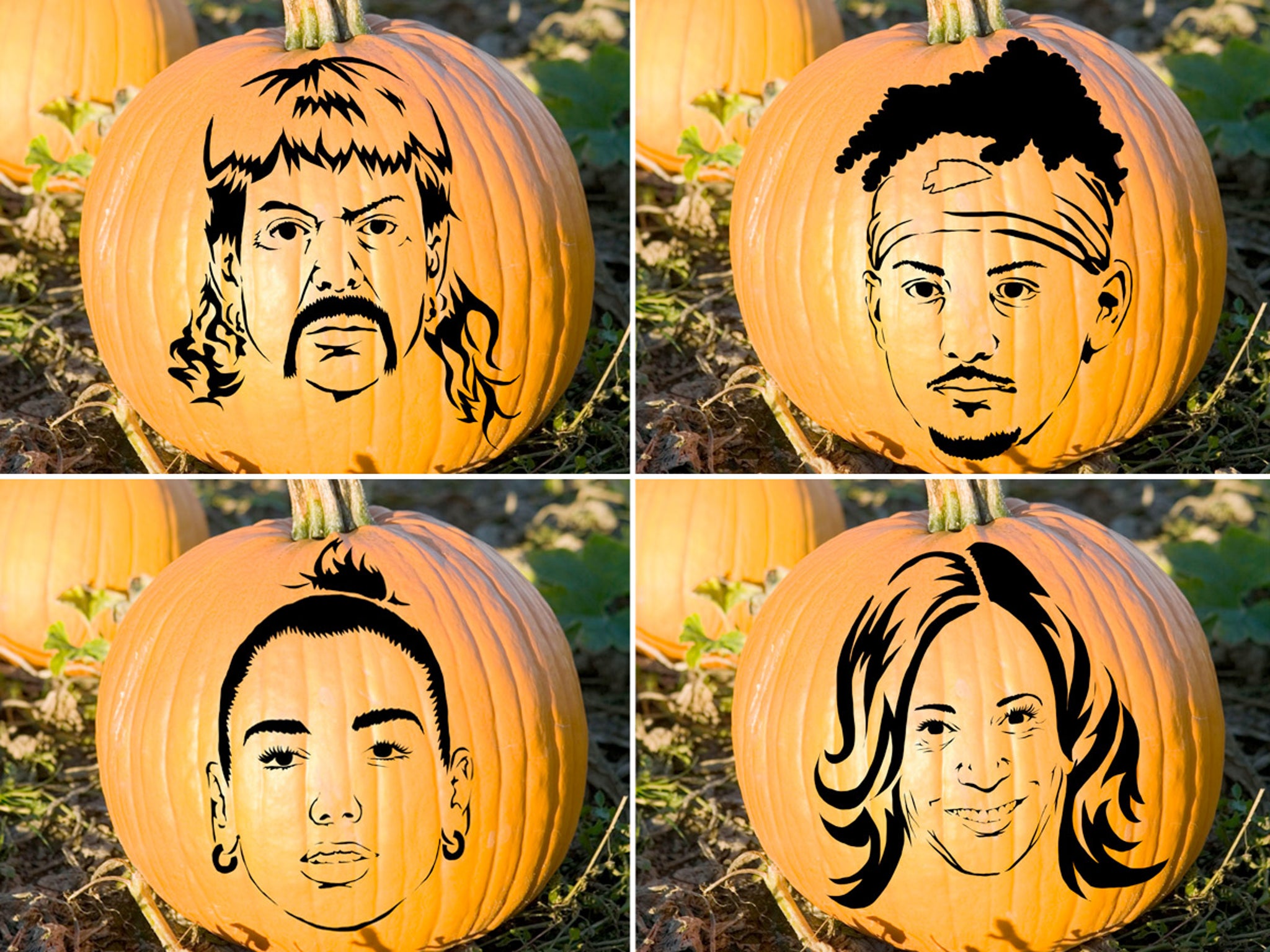 Celebrity Pumpkin Stencils