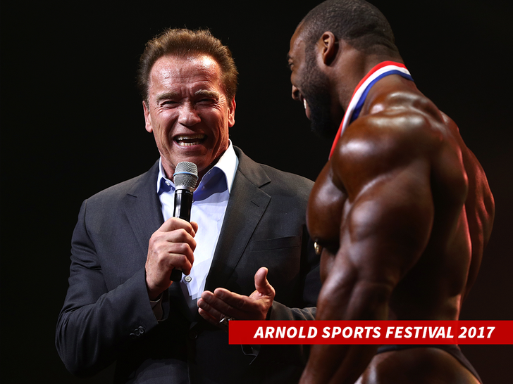 Cedric Macmillan con Arnold Schwarzenegger