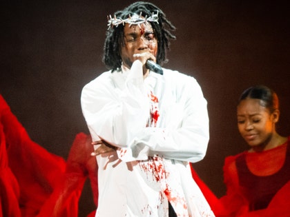 Kendrick Lamar performance at Glastonbury
