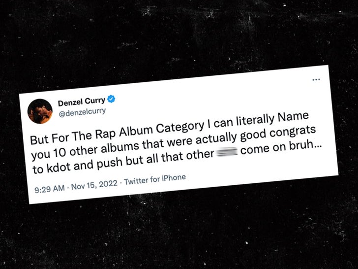 Denzel Curry Grammy Snub Tweets