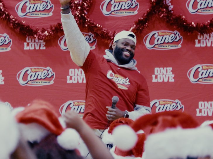 Shaquil Barrett With Raising Cane's