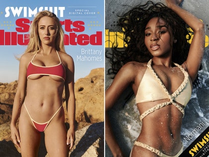 britney mahomes normani SI swimsuit cover Katherine Goguen-Sports Illustrated