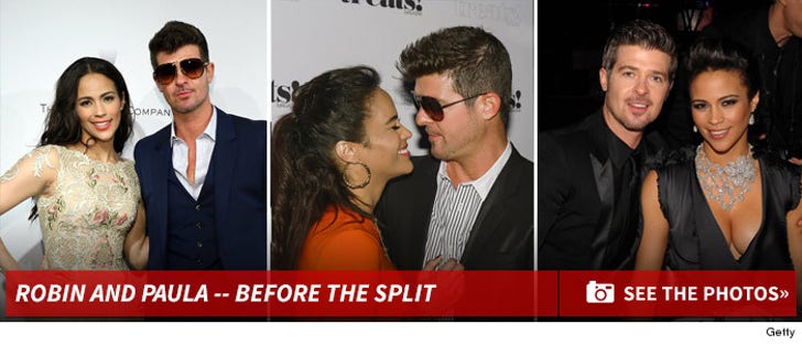 Robin Thicke and Paula Patton -- Before The Split