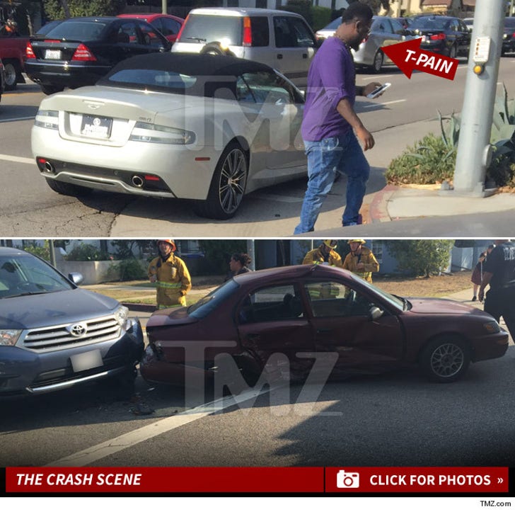 T-Pain's Car Crash Photos