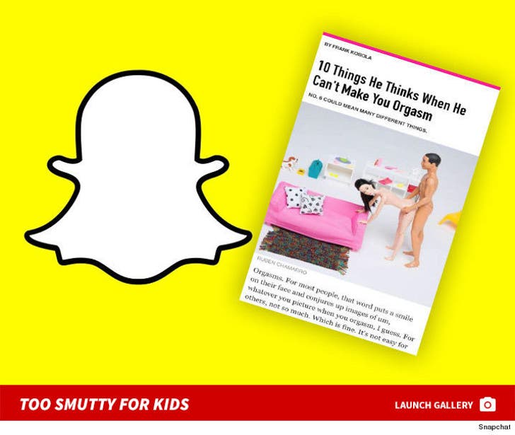 Snapchat -- Too Smutty for Kids