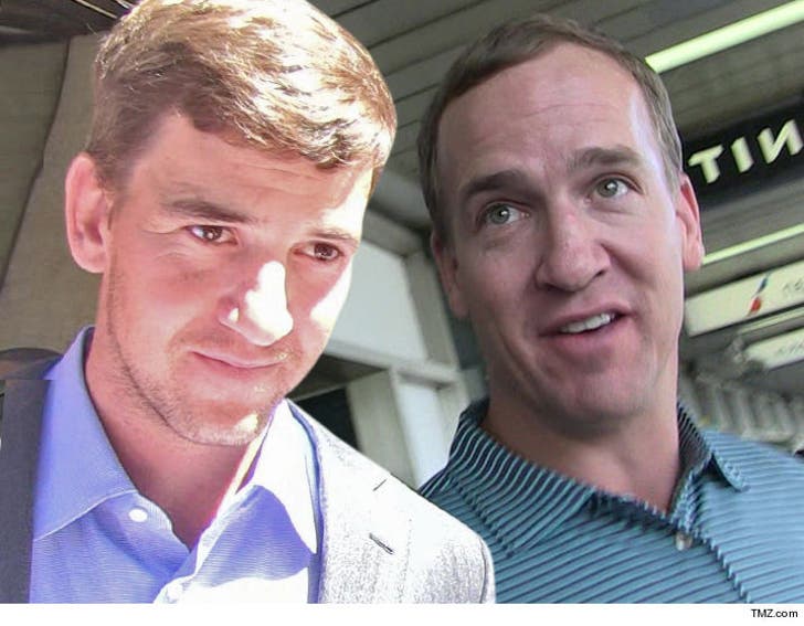 Eli Manning -- Peyton Better Watch ALL Giants Games He's :: 0816-eli-manning-peyton-manning-tmz-4